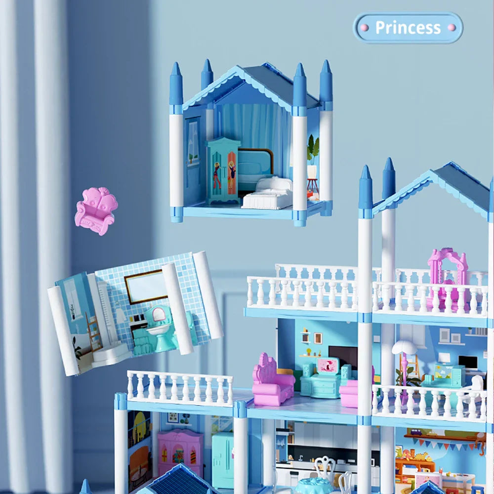 DreamHouse™ – DIY 3D Cartoon Poppenhuis Set – Creatief Miniatuurhuis voor Kinderen