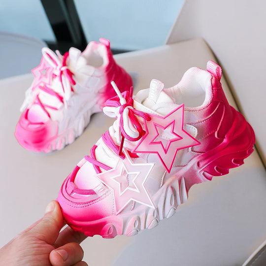 StarRun™ – Chunky Sneakers met Ster Decor voor Kinderen