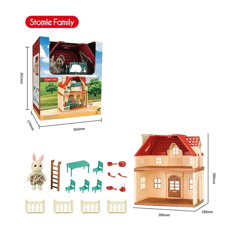 WoodlandVilla™ – Miniatuurhuis met Boskeuken & Accessoires