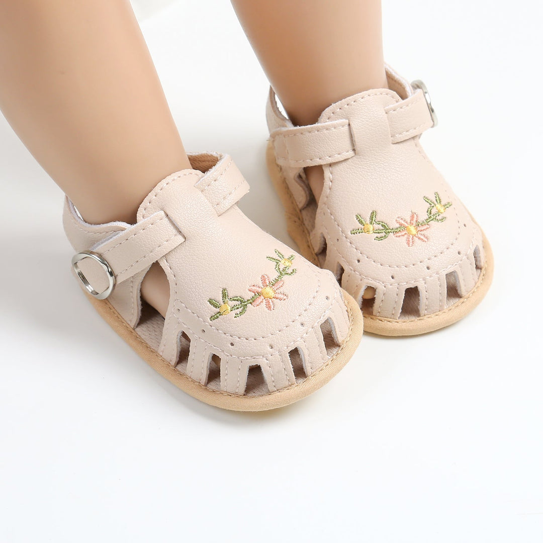 SweetStrides™ – Comfortabele Babyloopschoenen Sandalen met Borduursel