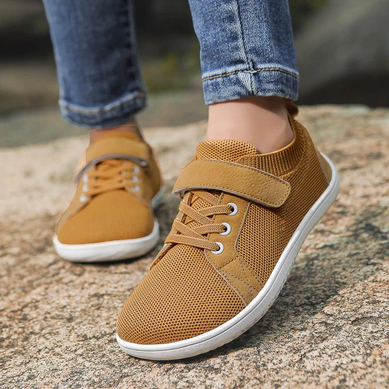 FreeStep – Barefoot Kindersneakers met Brede Neus en Flexibele Zool