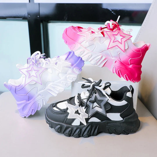 StarRun™ – Chunky Sneakers met Ster Decor voor Kinderen