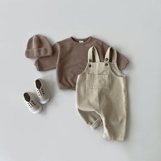CozyStride – Ribfluwelen Tuinbroek voor Baby’s