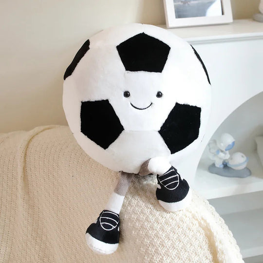 Kickbuddy™ - Schattige Pluche Voetbal Knuffel voor Kinderen