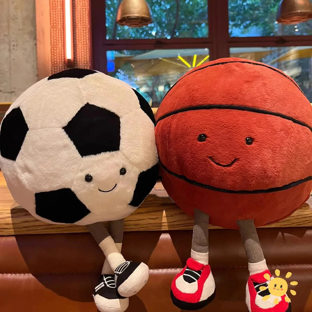 Kickbuddy™ - Schattige Pluche Voetbal Knuffel voor Kinderen