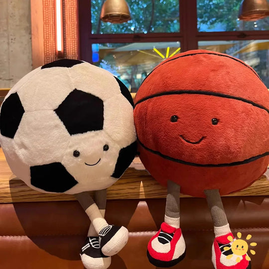 Kickbuddy™ - Schattige Pluche Voetbal Knuffel voor Kinderen