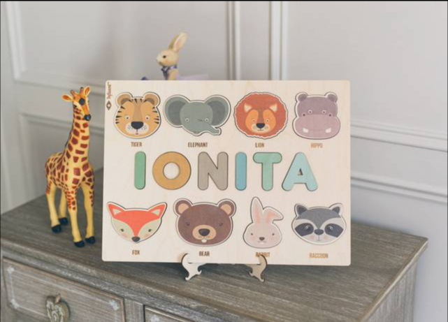 NamePuzzle – Gepersonaliseerde Houten Naampuzzel