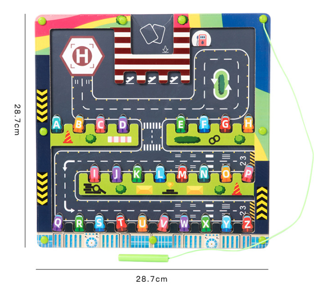 AlphaMaze™ - Montessori Alfabet Parkeerdoolhof