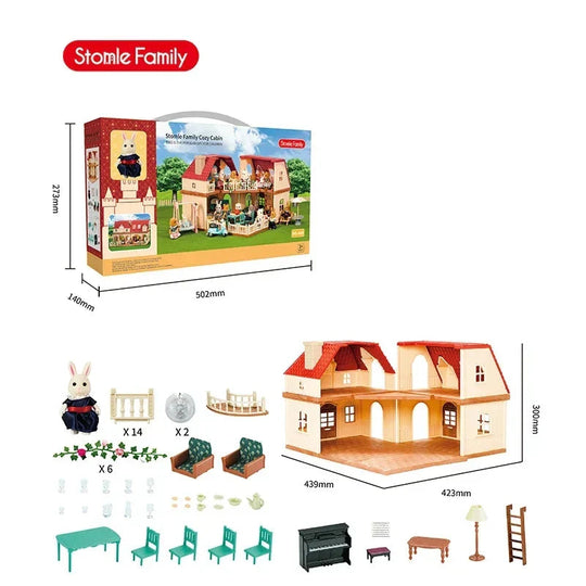 WoodlandVilla™ – Miniatuurhuis met Boskeuken & Accessoires