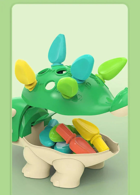 SensoryDino™ – Montessori Kleur- en Sorteerspeelgoed voor Peuters