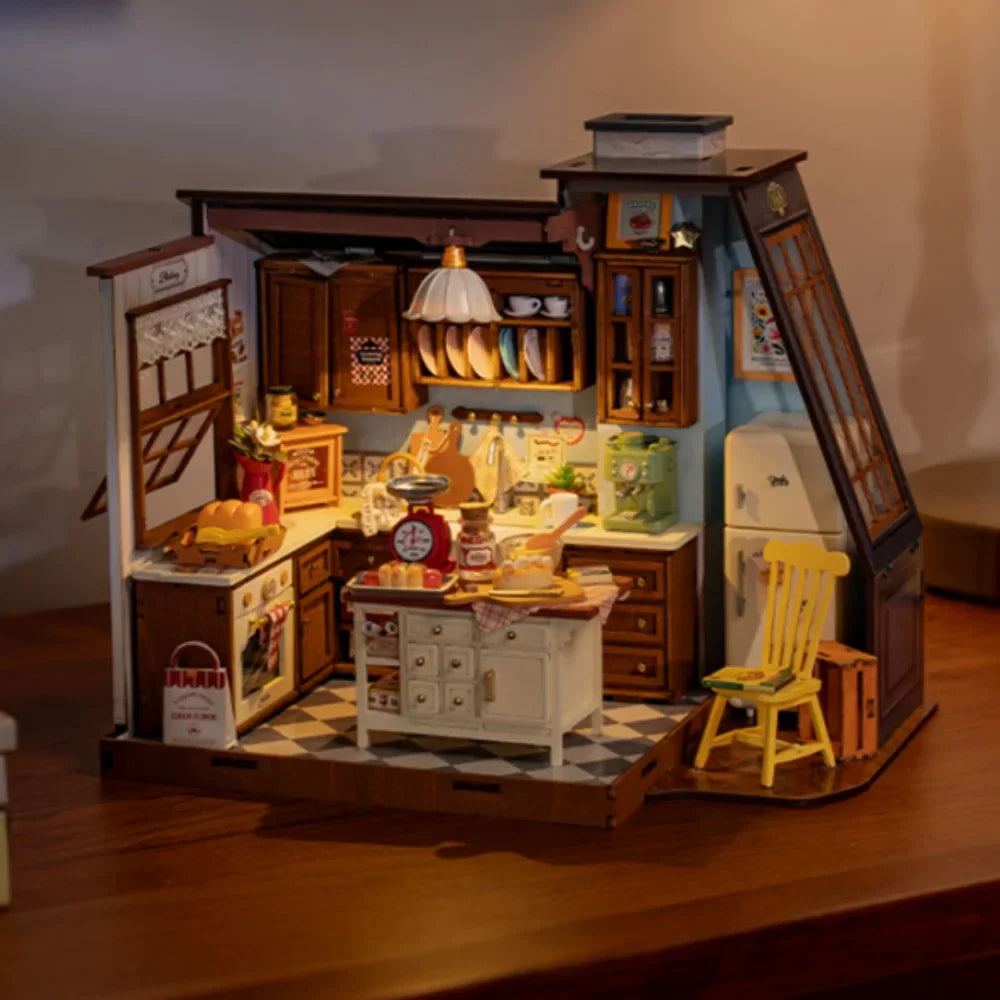 BakeVilla™ – DIY Miniatuur Bakkeuken Bouwset met 359 Onderdelen