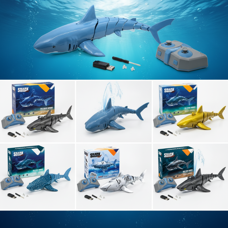 FinDrive bestuurbare RC haai - Milo & Moon