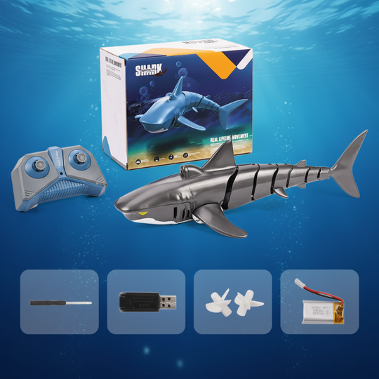 FinDrive bestuurbare RC haai grijze haai - Milo & Moon