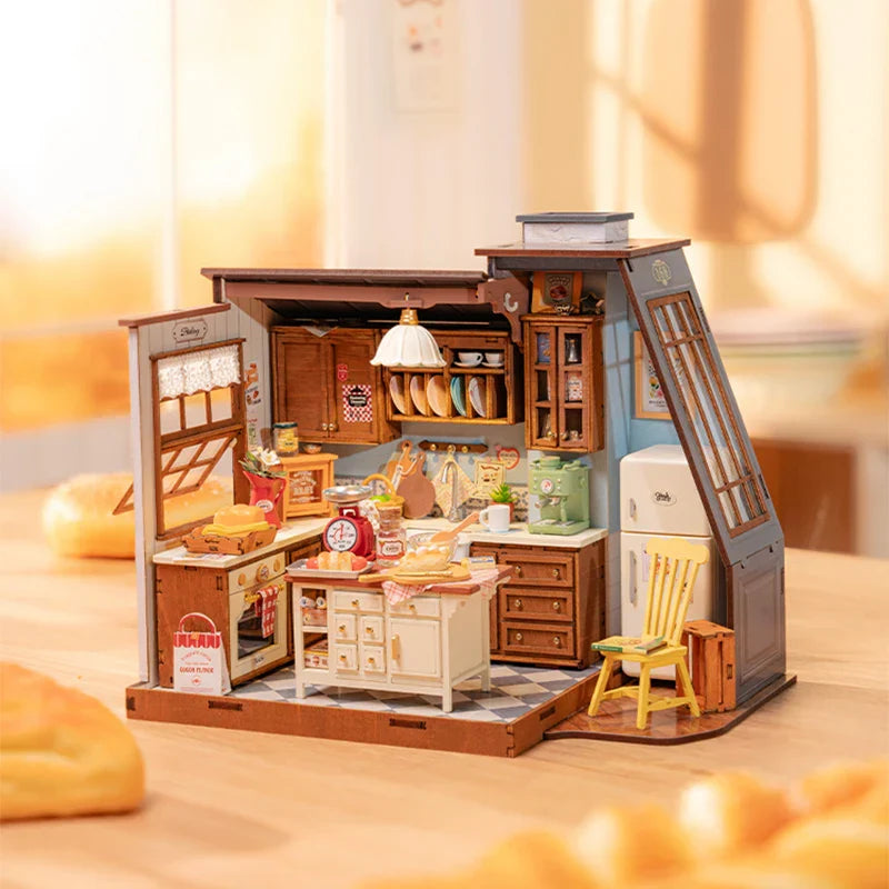 BakeVilla™ – DIY Miniatuur Bakkeuken Bouwset met 359 Onderdelen