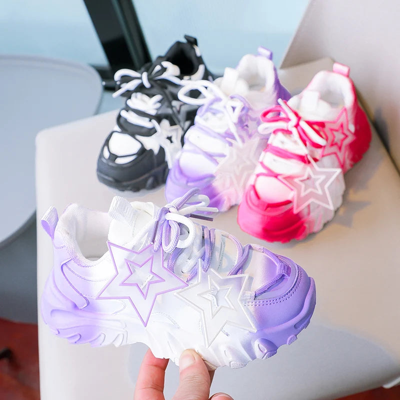 StarRun™ – Chunky Sneakers met Ster Decor voor Kinderen