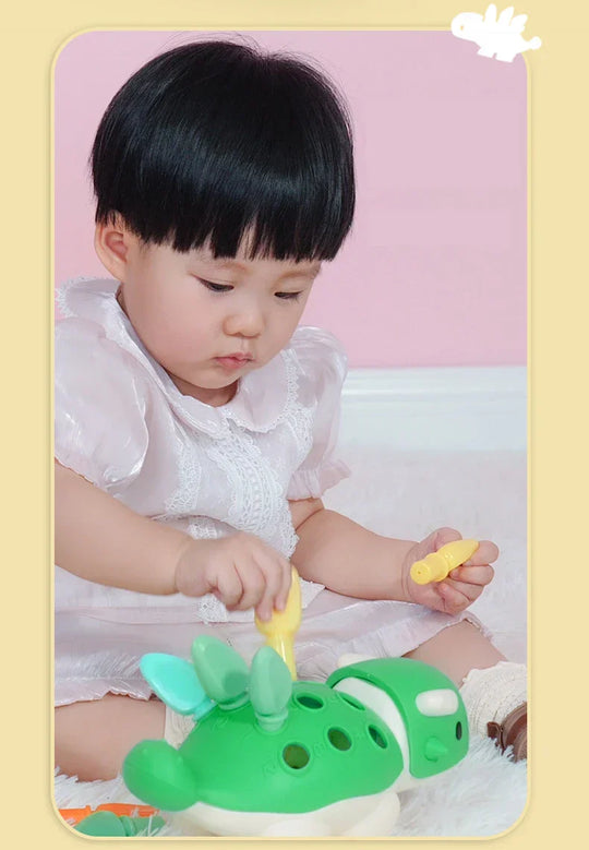 SensoryDino™ – Montessori Kleur- en Sorteerspeelgoed voor Peuters