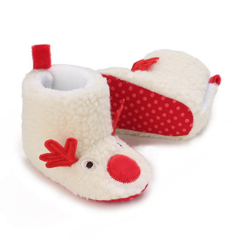 SantaSteps™ – Warme Kerstpantoffels met Antislipzool – Feestelijke Baby Sloffen