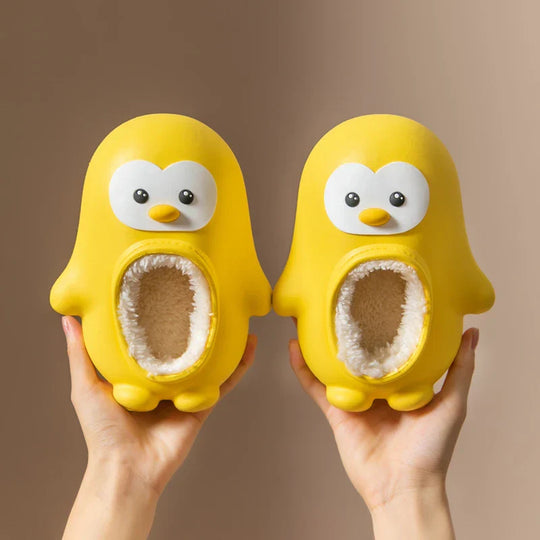 PenguSteps™ – Warme Antislip Pinguïn Pantoffels Kindervoetjes