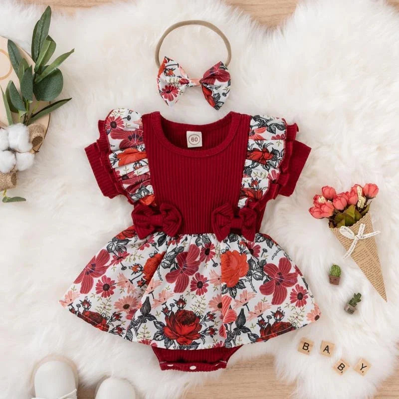 Floral Baby Romper Set™