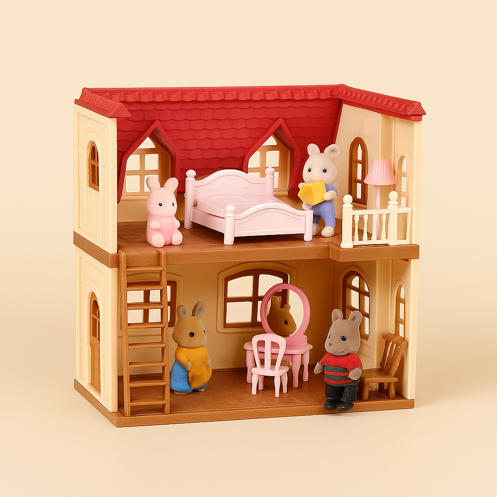 WoodlandVilla™ – Miniatuurhuis met Boskeuken & Accessoires