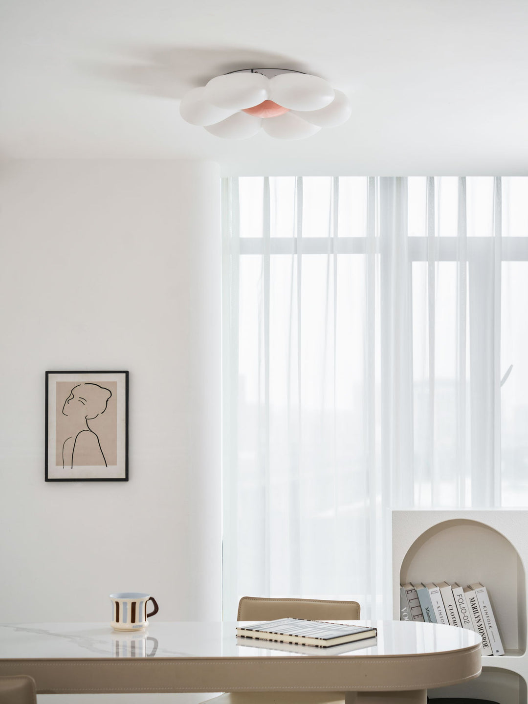 Kleurenoverzicht bloemvormige kinderlamp