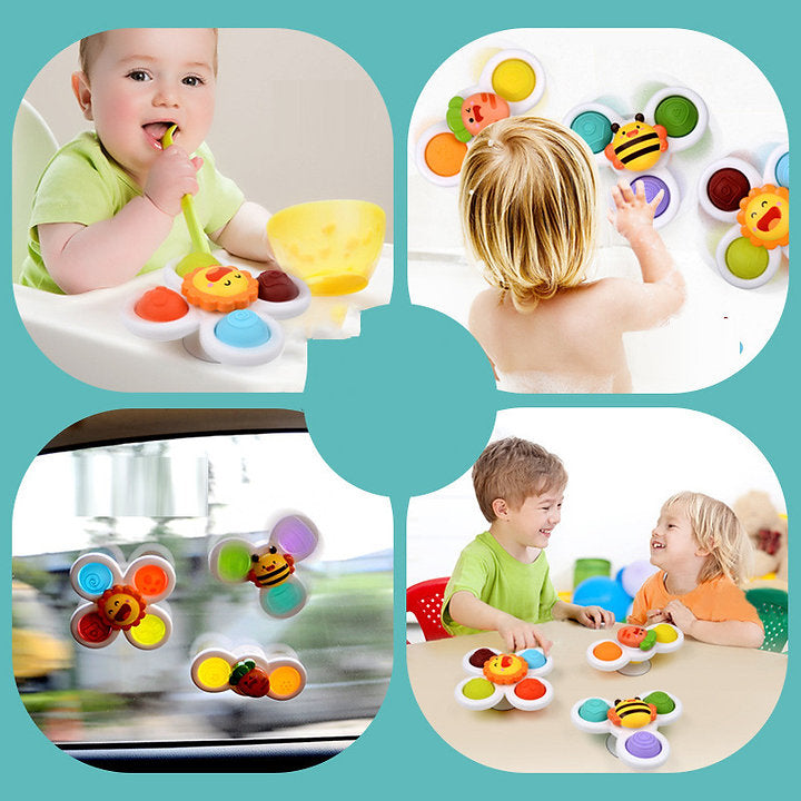 Spin &amp; Play™ – Sensorisk babyspinner (sæt med 3) 