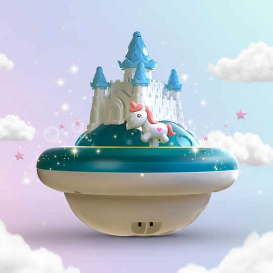 SplashMuse unicorn kasteel blauw - Milo & Moon