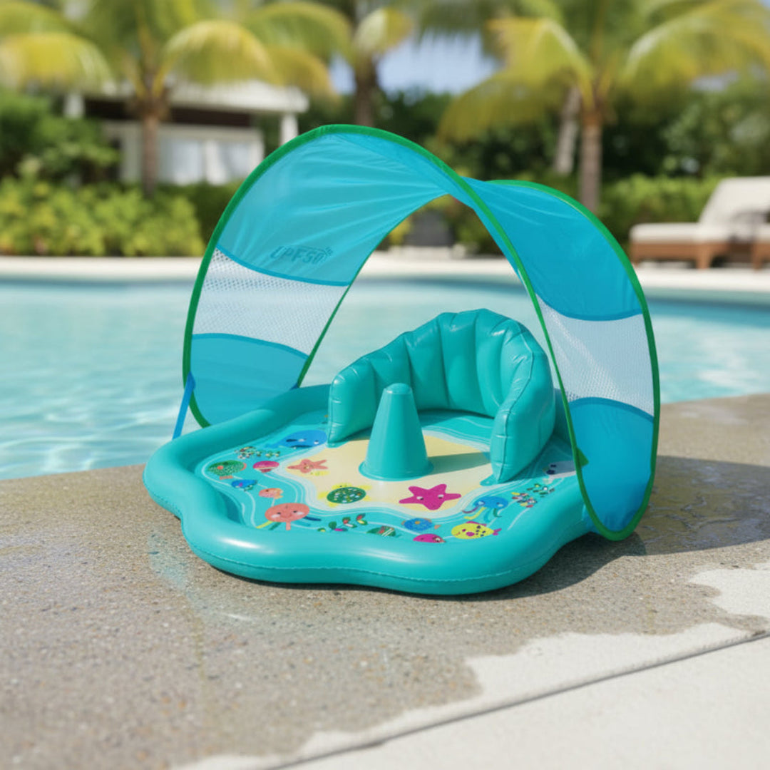 AquaPuk baby zwembad met zonnescherm - Milo & Moon