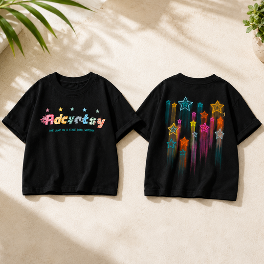 Twinkel kinder T-shirt zwart - Milo & Moon