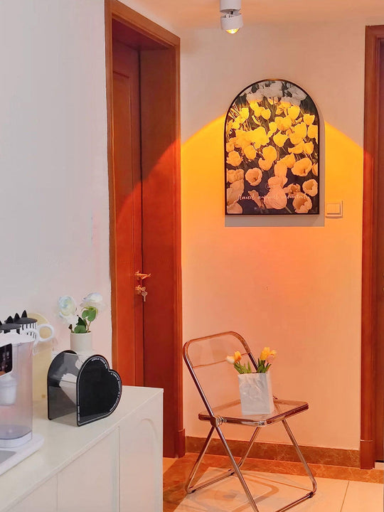 Sunset lamp op muur babykamer sfeer