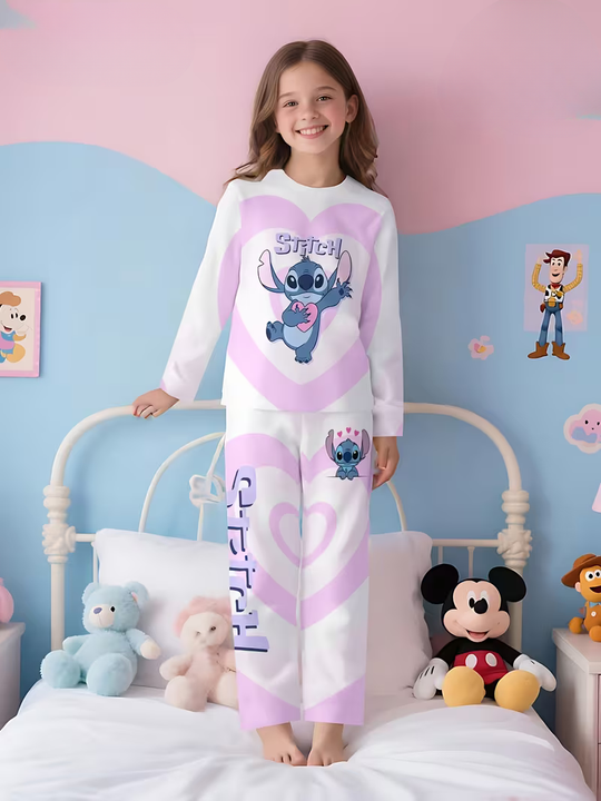 StitchHeart™ – Meisjes Stitch Pyjama Set