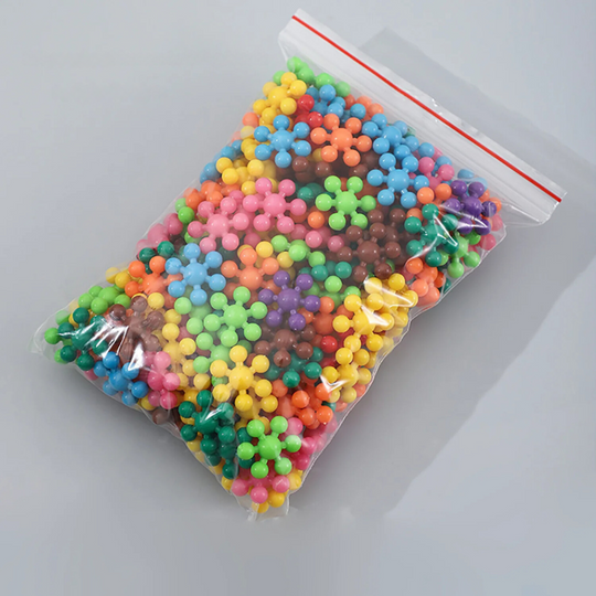 Milo & Moon® Montessori Sneeuwvlok Bouwblokken