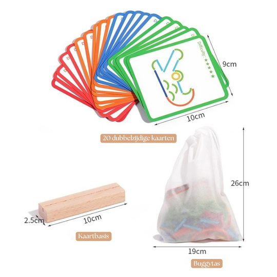 ShapeJoy™ – Creatieve Houten Educatieve Puzzel voor Kinderen