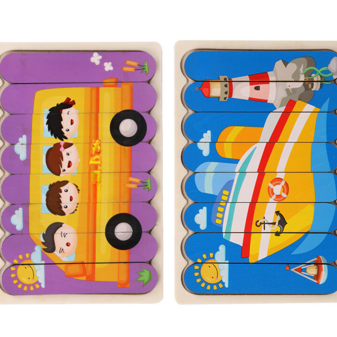 PuzzleNest™ – Montessori Houten Puzzel – Educatief & Creatief Speelgoed voor Kinderen