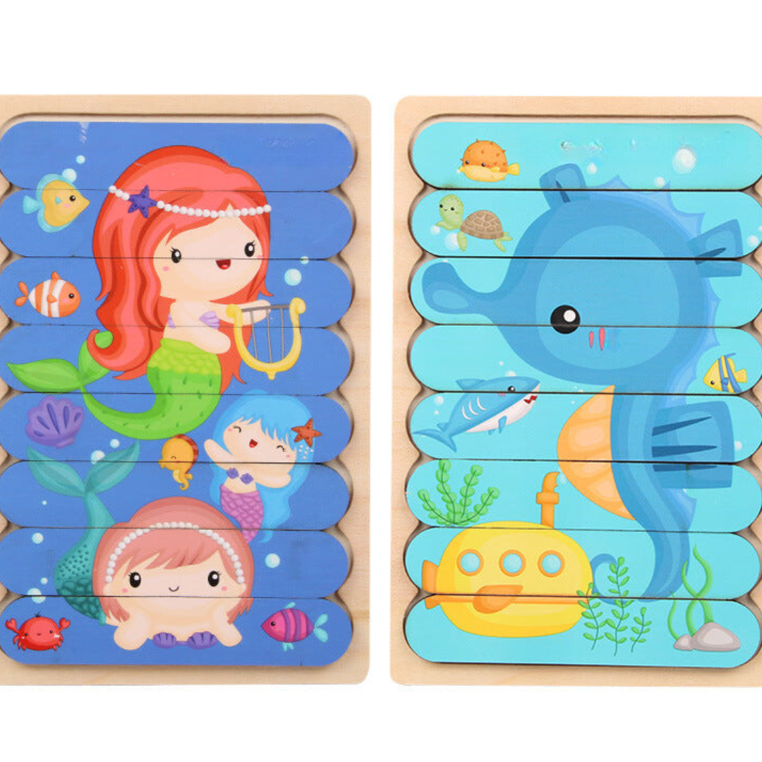 PuzzleNest™ – Montessori Houten Puzzel – Educatief & Creatief Speelgoed voor Kinderen