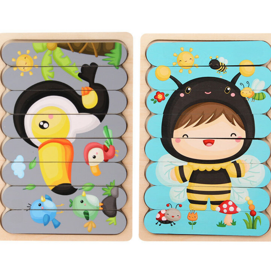 PuzzleNest™ – Montessori Houten Puzzel – Educatief & Creatief Speelgoed voor Kinderen