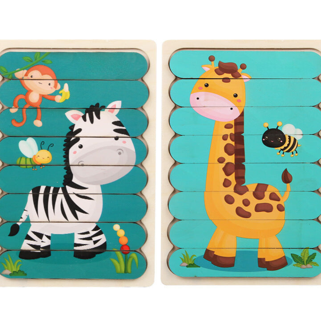 PuzzleNest™ – Montessori Houten Puzzel – Educatief & Creatief Speelgoed voor Kinderen