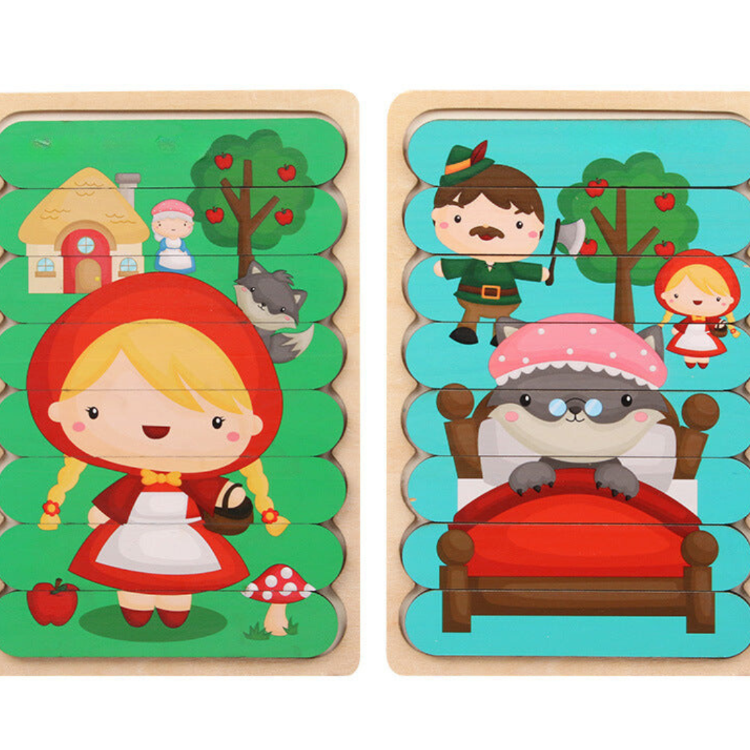 PuzzleNest™ – Montessori Houten Puzzel – Educatief & Creatief Speelgoed voor Kinderen