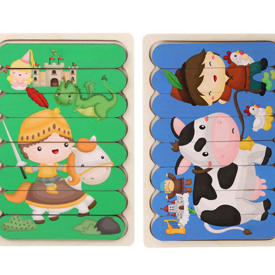 PuzzleNest™ – Montessori Houten Puzzel – Educatief & Creatief Speelgoed voor Kinderen