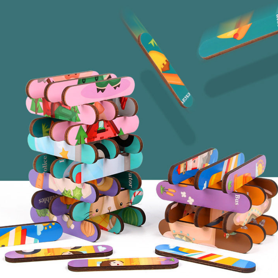 PuzzleNest™ – Montessori Houten Puzzel – Educatief & Creatief Speelgoed voor Kinderen