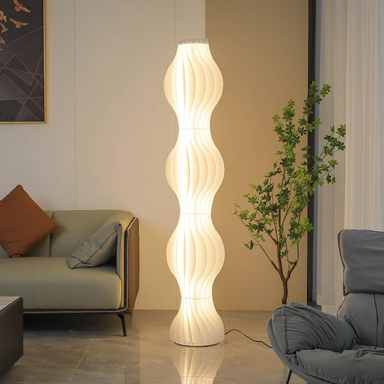 Witte vloerlamp met zachte gloed babykamer