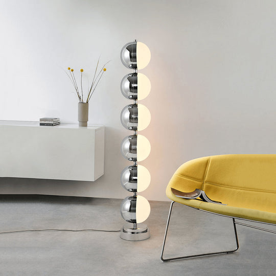 Slanke vloerlamp met warm LED licht