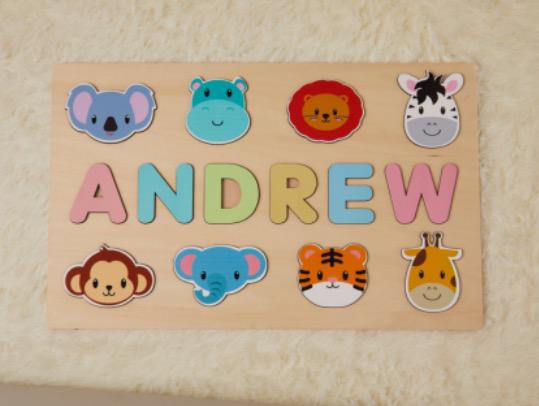 NamePuzzle – Gepersonaliseerde Houten Naampuzzel