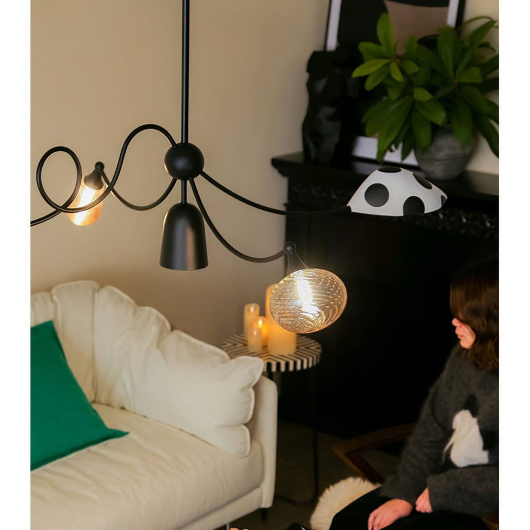 Krullebol design kroonluchter afmetingen