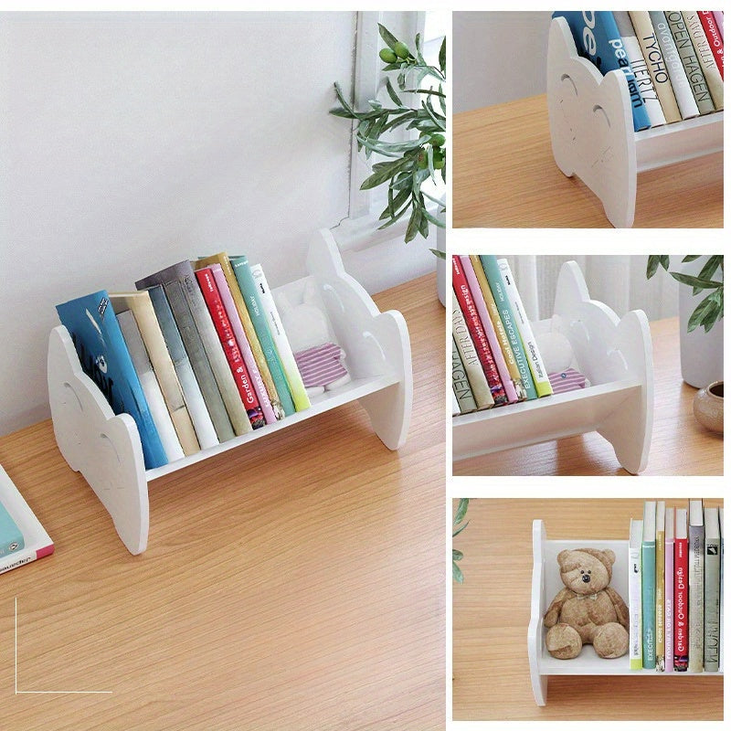 MiniShelf™ Kinder Boekenrek – Verplaatsbare Bureaublad Boekenplank voor Studieboeken & Voorleesboeken