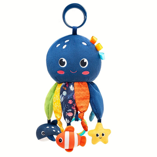 OctiSense™ – Baby Sensorisch Autostoel & Kinderwagen Activiteitenspeeltje