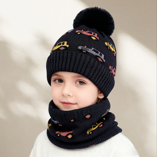 CozyCritterWarm™ – Winter Muts & Sjaal Set voor Kinderen