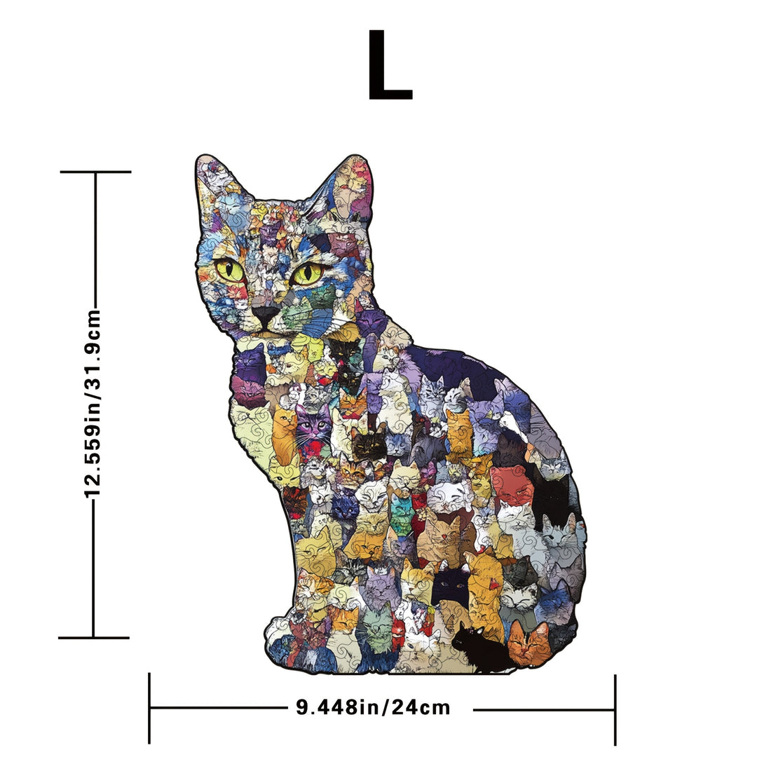 KittyCraft™ – Unieke Houten Kattenpuzzel