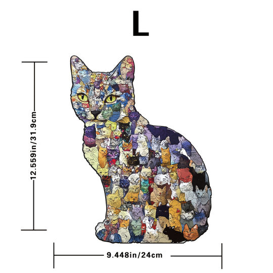 KittyCraft™ – Unieke Houten Kattenpuzzel