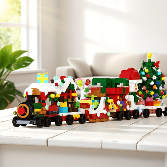 HollyBricks™ – 1098/1638-delige Trein Kerst Bouwstenen Combinatie Set